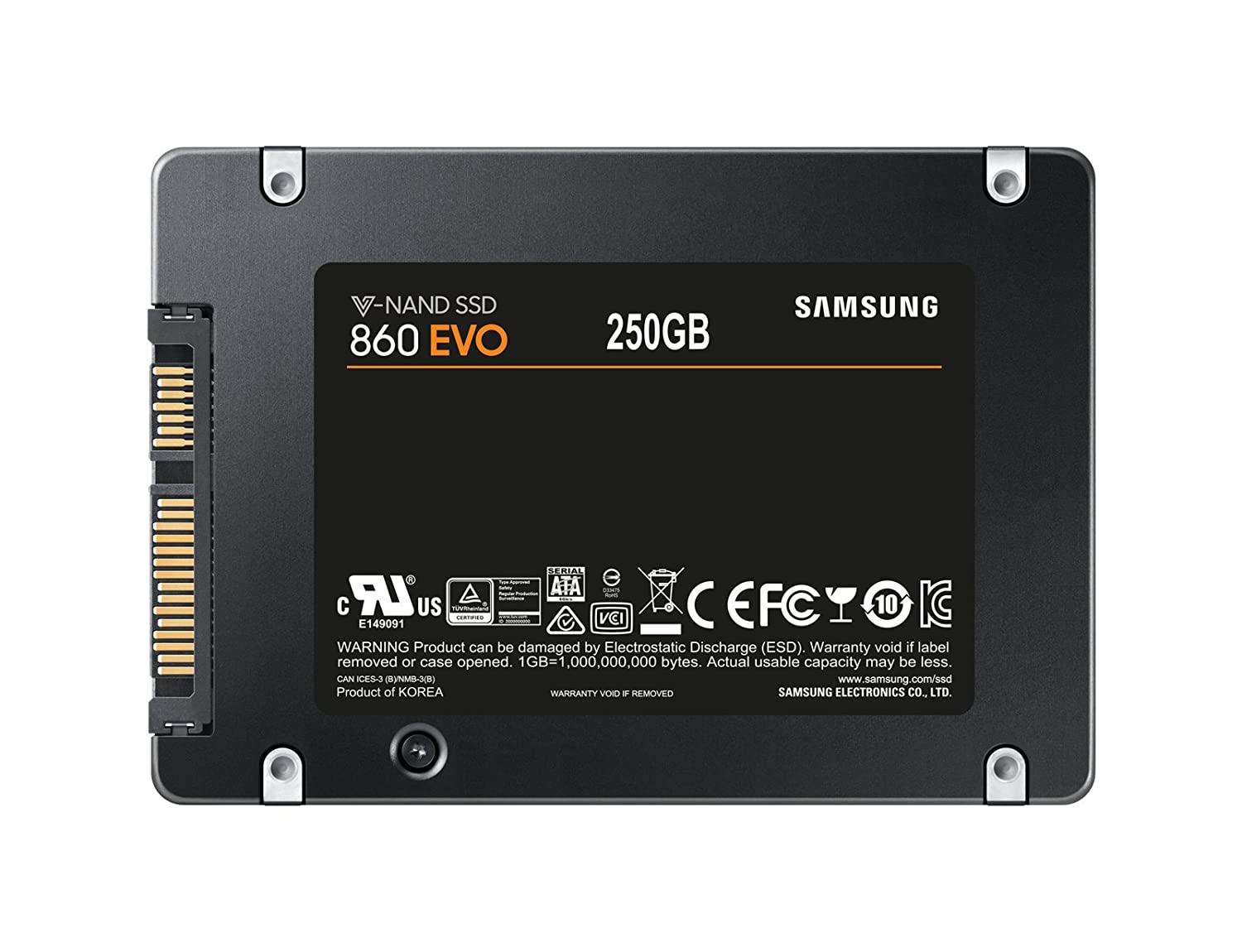 Samsung 860 EVO 250GB SATA III Internal Solid State Drive (MZ-76E250BW)